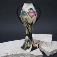 Lot 196 - Moorcroft 'Fleur de Luce' vase by Emma Bossons