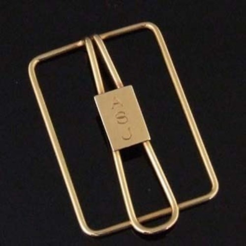 Lot 345 Tiffany & Co 14k gold paper clip, the