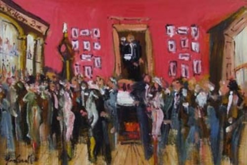 Lot 480 - Marie Carroll, The Shelbourne Hotel, Dublin, oil.