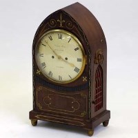 Lot 4 - Regency mahogany bracket clock.