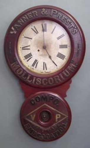 Lot 21 - Vanner & Prest's Molliscorium wall clock.