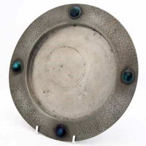 Lot 57 - Civic pewter plate.