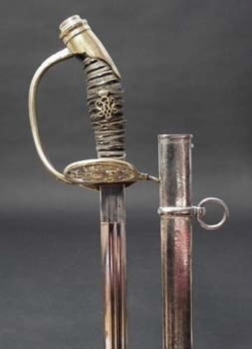 Lot 117 - 1889 Prussian infantry officers sword.