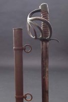 Lot 123 - French heavy cavalry trooper sabre dated 1814