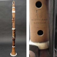 Lot 129 - Munro May boxwood clarinet.