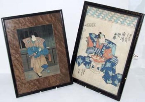 Lot 167 - Two Japanese wood block prints.