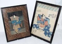 Lot 167 - Two Japanese wood block prints.