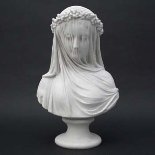 Lot 272 - Copeland Parian veiled bride.