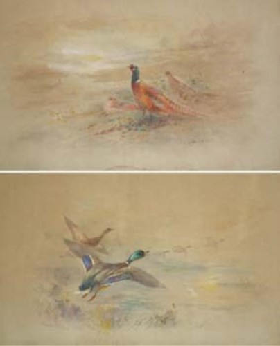 Lot 277 - Pair of watercolours by James Stinton.