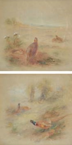 Lot 278 - Pair of watercolours by James Stinton.