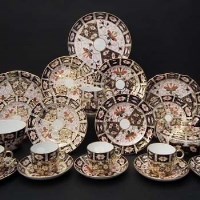 Lot 297 - Royal Crown Derby composite tea set.