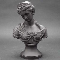 Lot 305 - Wedgwood black basalt bust of Venus