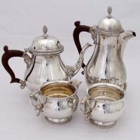 Lot 362 - Silver 4 piece tea and coffee set.