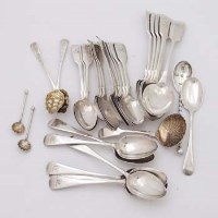 Lot 380 - Various silver spoons
