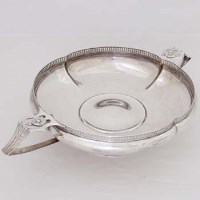 Lot 398 - Silver two-handled Amada rose bowl.