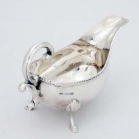 Lot 401 - Silver sauce boat