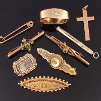 Lot 466 - Collection of Victorian / Edwardian gold