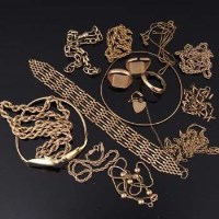 Lot 509 - Quantity mixed gold jewellery