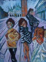 Lot 545 - John Bratby, Patti in Venice, oil.
