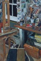 Lot 546 - Anthony Butler, Studio Interior, oil.