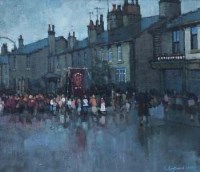Lot 568 - Roger Eastwood, Wet Whitsuntide, oil