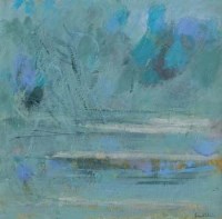 Lot 604 - Richard Robbins, Pond, Misty Cold Day, oil.