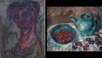 Lot 631 - Vera Cunningham, Portrait and still life, oil (2).