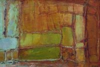 Lot 660 - Anthony Butler, Study in Lemon, Green and Orange, oil.