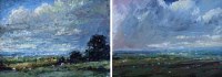Lot 666 - David Langford, Rural views, oil (2).