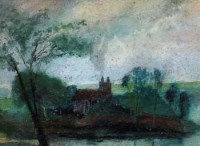 Lot 693 - John Thompson, Rural landscape, watercolour
