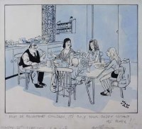 Lot 700 - 'JAK' Raymond Allen Jackson Don't Be Frightened, pen and ink