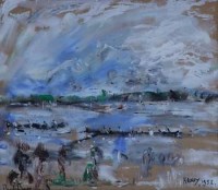 Lot 710 - Attributed to Paul Maze, Henley, mixed media.