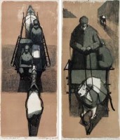 Lot 756 - Charles Keeping, Cart on the Hill I and III, lithographs (2).