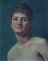 Lot 772 - English School, 19th/20th century, Female portrait, oil