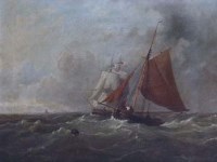 Lot 788 - British School, 19th century, Maritime scene, oil.