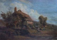 Lot 803 - Florence Fitzgerald, An Evening in Summer, oil.