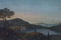 Lot 817 - Italian School, 19th Century, Bay of Naples, watercolour (5).