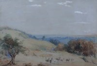 Lot 832 - James Duffield Harding, Deer at Richmond Park, watercolour.