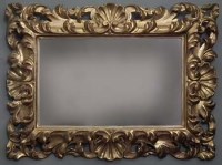 Lot 861 - Rococo style gilt wood wall mirror, 19th Century.