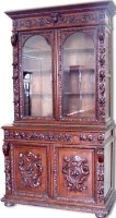 Lot 871 - Mid-Victorian dark oak bookcase