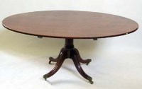 Lot 878 - Mahogany dining table, early 19th Century