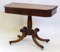 Lot 886 - William IV mahogany tea-table