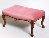 Lot 892 - Mid Victorian walnut stool