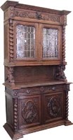 Lot 898 - Continental oak cabinet late 19th century