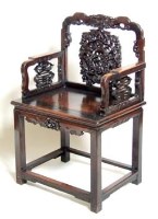 Lot 939 - Chinese hardwood throne