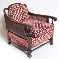 Lot 941 - Mahogany Bergere easy chair