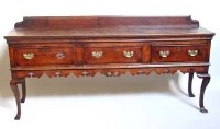 Lot 952 - Oak dresser base or sideboard