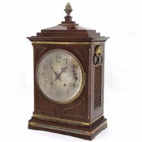 Lot 14 - Regency style bracket clock.