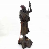 Lot 17 - Cold painted Spelter figure of an Arab.