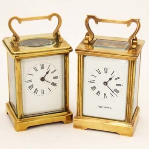 Lot 29 - Two brass carriage clocks